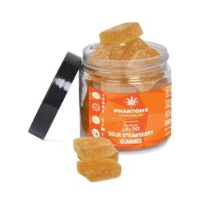 PHANTOMS CANNABLISS – DELTA 9 + THCP – SOUR STRAWBERRY (20 PCS.) 900 MG